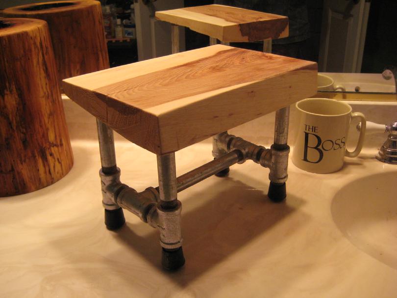 DIY - Small HIckory Stool 001